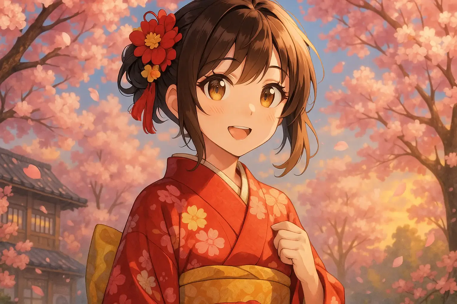 晴一夏夏动漫风格宣传海报